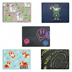 Обложка для удостоверения, пропуска, студенческого билета АССОРТИ, 77х214 мм, принт, кожзаменитель, ДПС, 6000