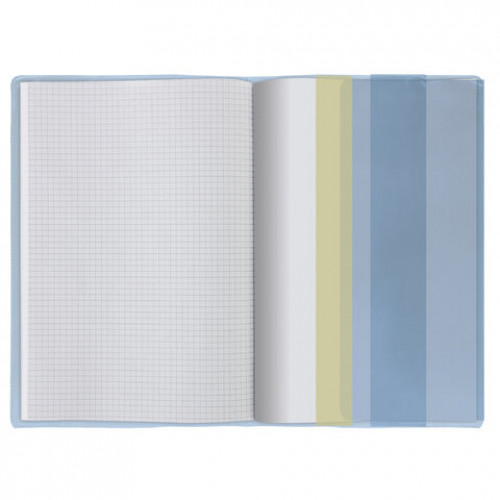 Обложка ПЭ 300х580 мм для учебников, тетрадей А4, контурных карт, ПИФАГОР, универсальная, С ЗАКЛАДКОЙ, 200 мкм, штрих-код, 229396