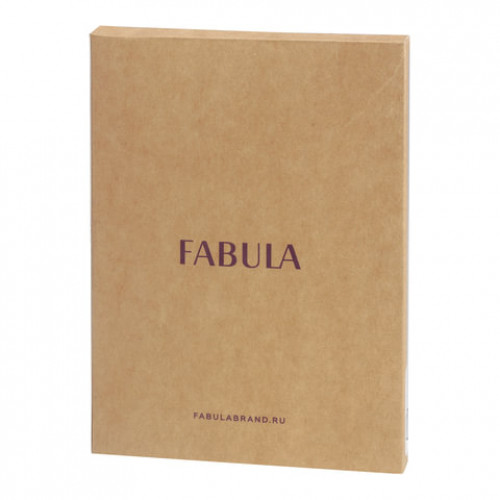 Обложка для паспорта FABULA Brooklyn, натуральная кожа, контрастная отстрочка, черная, О.81.BR