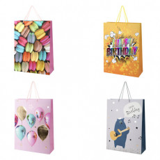 Пакет подарочный (1 штука) 33х13х45 см (XL), Birthday Collection, ассорти, фольга, ЗОЛОТАЯ СКАЗКА, 700826 Пакет подарочный (1 штука) 33х13х45 см (XL), Birthday Collection, ассорти, фольга, ЗОЛОТАЯ СКАЗКА, 700826