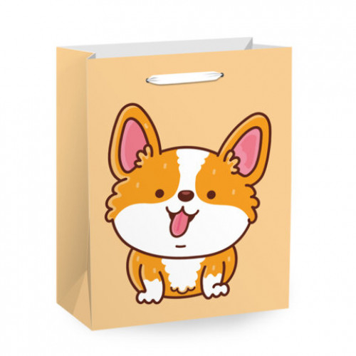 Пакет подарочный (1 штука) 18х10х23 см (M), Fluffy Tail, ассорти, пушистый хвостик, ЗОЛОТАЯ СКАЗКА, 700810