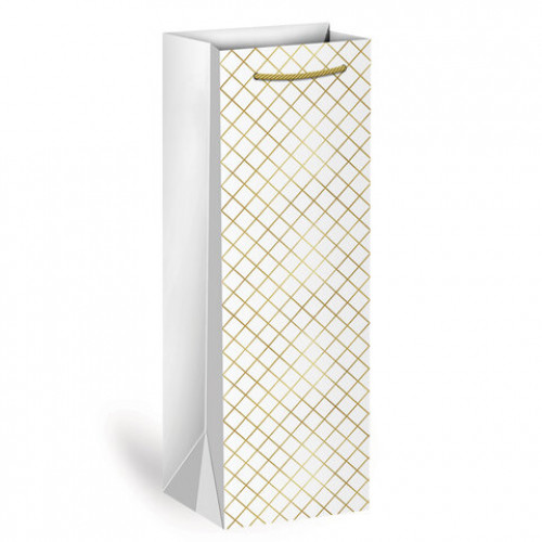 Пакет подарочный под бутылку (1 штука), 13х9x36 см (B), Leather Bottle Bag, ассорти, ЗОЛОТАЯ СКАЗКА, 700802