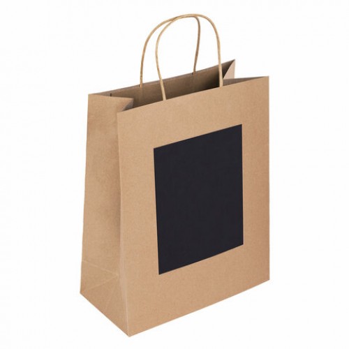 Пакет подарочный КОМПЛЕКТ 7 штук, 26x13x32 см, скретч-слой + стилус, Brown Kraft, ЗОЛОТАЯ СКАЗКА, 591968
