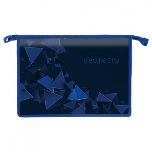 Папка для труда на молнии BRAUBERG А4, 2 отделения, органайзер, Geometry, 270980