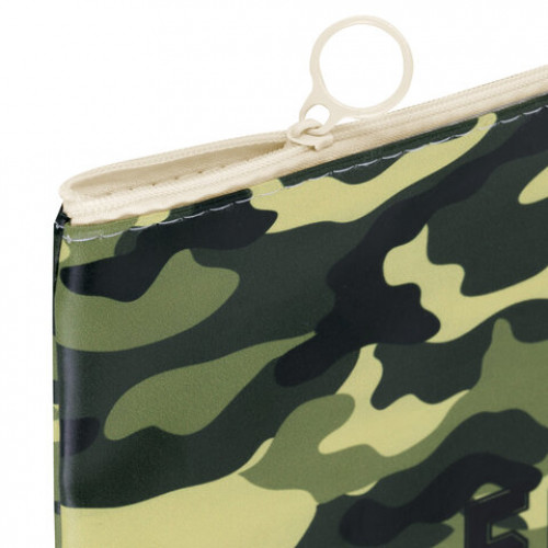 Папка для тетрадей ПИФАГОР А4, 1 отделение, ПВХ, на молнии, ассорти Camouflage, 32x23 см, 273830