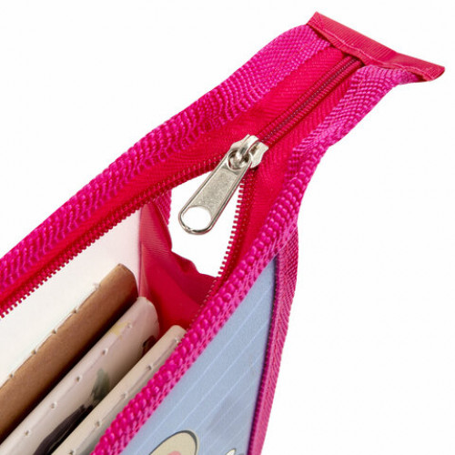 Папка для тетрадей ПИФАГОР А5, 1 отделение, пластик, на молнии, Mice, 271086