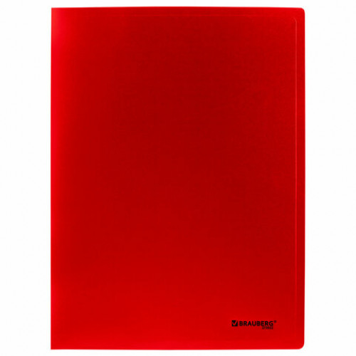 Папка на 2 кольцах А4 BRAUBERG UNIVERSAL, 25 мм, красная, до 170 листов, 0,5 мм, 273032