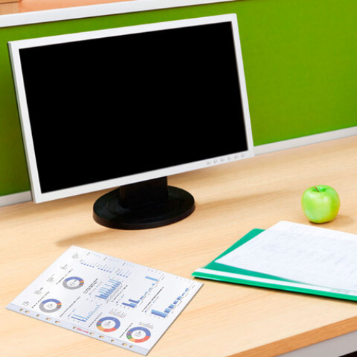 Папки-файлы перфорированные А4 BRAUBERG PREMIUM, КОМПЛЕКТ 100 шт., матовые, 35 мкм, 273005