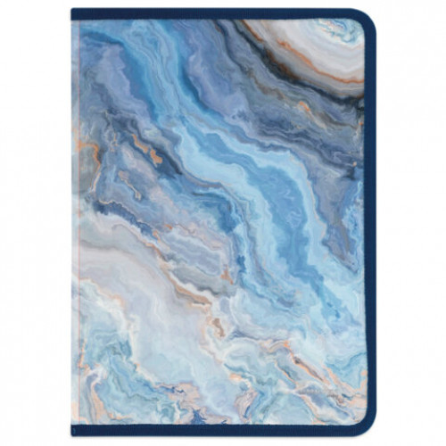 Папка на молнии для документов и тетрадей пластиковая BRAUBERG Мрамор, А4, 330х230 мм, 0,5 мм, ассорти, 273932