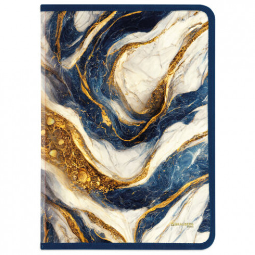 Папка на молнии для документов и тетрадей пластиковая BRAUBERG Мрамор, А4, 330х230 мм, 0,5 мм, ассорти, 273932