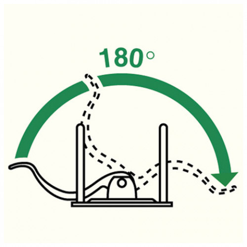 Папка-регистратор LEITZ, механизм 180°, покрытие пластик, 80 мм, синяя, 10101235P