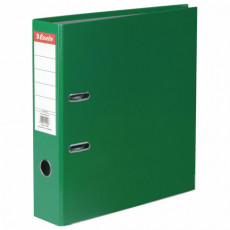 Папка-регистратор ESSELTE Economy, покрытие пластик, 75 мм, зеленая, 11256P
