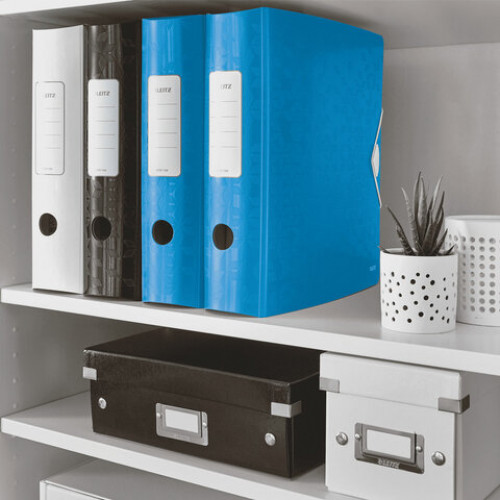 Папка-регистратор LEITZ Active WOW, механизм 180°, полифом, 82 мм, синяя, 11060036
