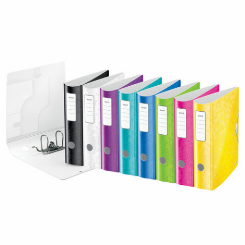 Папка-регистратор LEITZ Active WOW, механизм 180°, полифом, 82 мм, зеленая, 11060054