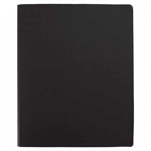 Папка с металлическим пружинным скоросшивателем BRAUBERG, картон/ПВХ, 35 мм, черная, до 290 листов, 228337