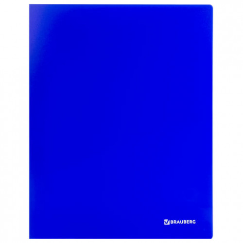 Папка 40 вкладышей BRAUBERG Neon, 25 мм, неоновая, синяя, 700 мкм, 227455