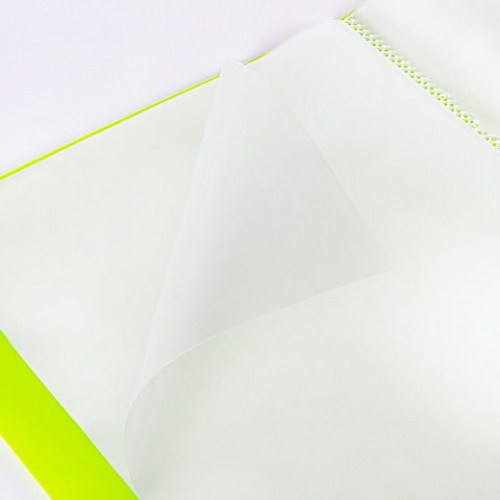 Папка 40 вкладышей BRAUBERG Neon, 25 мм, неоновая, зеленая, 700 мкм, 227452
