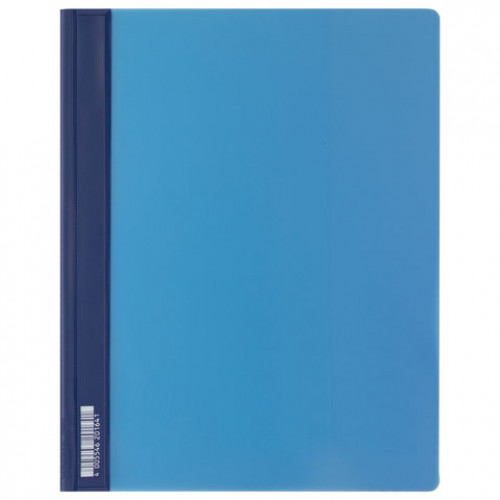 Скоросшиватель пластиковый DURABLE (Германия), А4+ (310х240 мм), 280 мкм, карман для визитки, синий, 2680-06