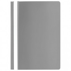 Скоросшиватель пластиковый STAFF, А4, 100/120 мкм, серый, 229238