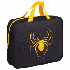 Папка на молнии с ручками BRAUBERG А4, 1 отделение, полиэстер, 80 мм, Venomous spider, 271485