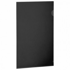 Папка-уголок прозрачная, А4, BRAUBERG UNIVERSAL, черная, 0,10 мм, 273046