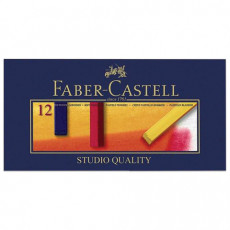 Пастель сухая художественная FABER-CASTELL Soft pastels, 12 цветов, квадратное сечение, 128312