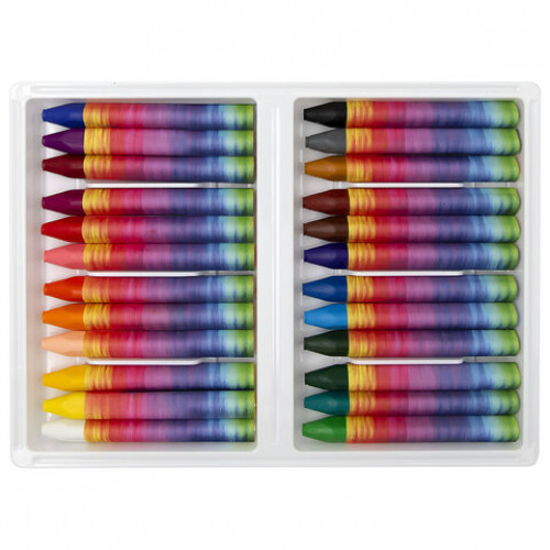 Пастель масляная ЛУЧ Школа творчества, 24 цветов, трехгранная, картонная упаковка, 31С 1973-08