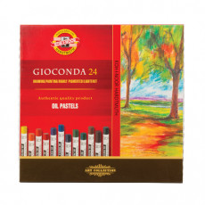 Пастель масляная художественная KOH-I-NOOR Gioconda, 24 цвета, круглое сечение, 8354024001KS Пастель масляная художественная KOH-I-NOOR Gioconda, 24 цвета, круглое сечение, 8354024001KS