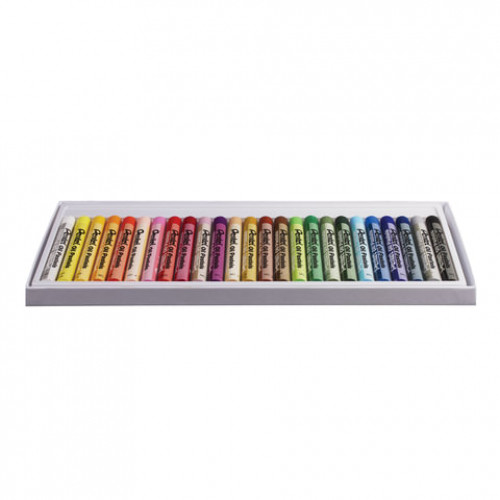 Пастель масляная художественная PENTEL Oil Pastels, 25 цветов, круглое сечение, картонная упаковка, PHN4-25