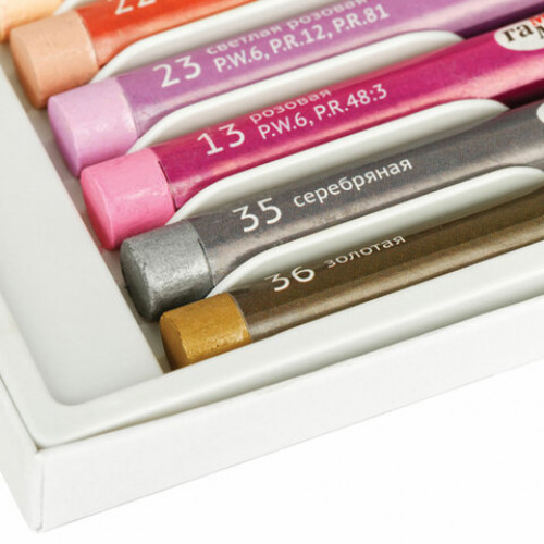 Пастель масляная ГАММА Студия, 36 цветов, круглое сечение, картонная упаковка, 160320207