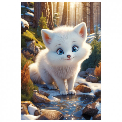 Пазл картонный 54 элемента ОЧАРОВАТЕЛЬНЫЕ МОРДАШКИ, АССОРТИ, 40 видов, 175х130 мм, HATBER