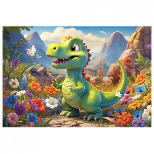 Пазл картонный 54 элемента ОЧАРОВАТЕЛЬНЫЕ МОРДАШКИ, АССОРТИ, 40 видов, 175х130 мм, HATBER