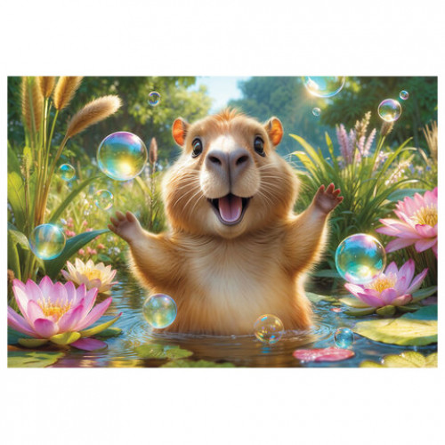 Пазл картонный 54 элемента ОЧАРОВАТЕЛЬНЫЕ МОРДАШКИ, АССОРТИ, 40 видов, 175х130 мм, HATBER