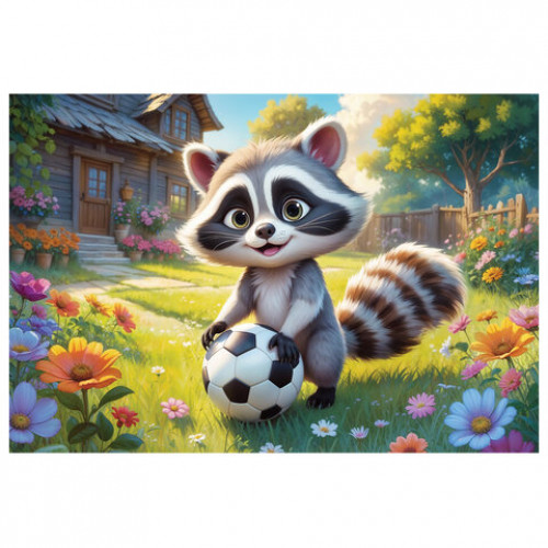 Пазл картонный 54 элемента ОЧАРОВАТЕЛЬНЫЕ МОРДАШКИ, АССОРТИ, 40 видов, 175х130 мм, HATBER