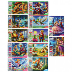 Пазл картонный ОЖИВИ МУЛЬТФИЛЬМ 160/260 элементов АССОРТИ, 230х330мм, РК