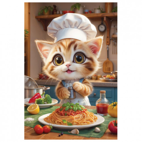 Пазл картонный 54 элемента ОЧАРОВАТЕЛЬНЫЕ МОРДАШКИ, АССОРТИ, 40 видов, 175х130 мм, HATBER