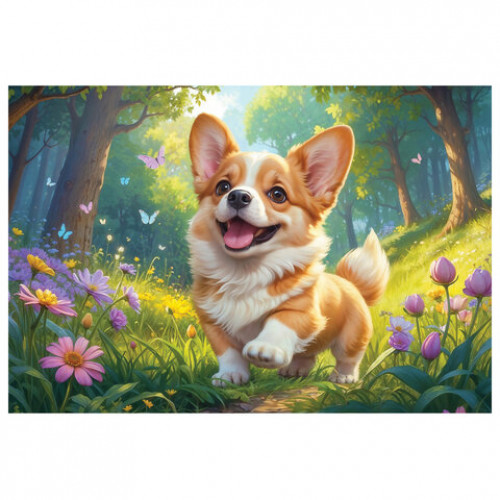 Пазл картонный 54 элемента ОЧАРОВАТЕЛЬНЫЕ МОРДАШКИ, АССОРТИ, 40 видов, 175х130 мм, HATBER