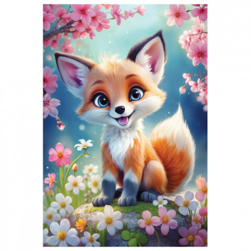 Пазл картонный 54 элемента ОЧАРОВАТЕЛЬНЫЕ МОРДАШКИ, АССОРТИ, 40 видов, 175х130 мм, HATBER