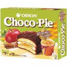 Печенье ORION Choco Pie Apple-Cinnamon яблоко корица 360 г (12 штук х 30 г), О0000012846
