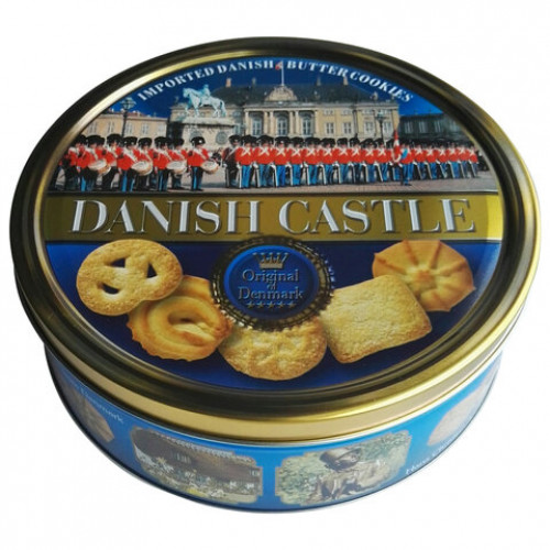 Печенье BISQUINI (Бисквини) Danish Castle Датский Замок, ассорти, жестяная банка, 454 г, 201905/ 201641