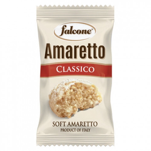 Печенье сдобное FALCONE Amaretti мягкое classico, 1 кг (100 шт. по 10 г), в коробке Office-box, MC-00014395