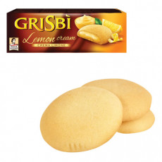 Печенье GRISBI (Гризби) Lemon cream, с начинкой из лимонного крема, 150 г, Италия, 13828