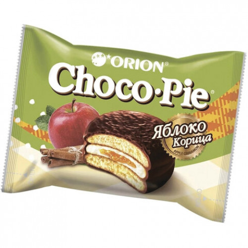 Печенье ORION Choco Pie Apple-Cinnamon яблоко корица 360 г (12 штук х 30 г), О0000012846