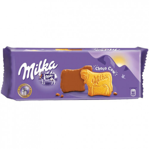 Печенье MILKA (Милка), сдобное, покрытое молочным шоколадом, 200 г, 67732