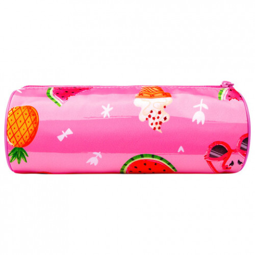Пенал-тубус BRAUBERG, с эффектом Soft Touch, мягкий, Watermelon, 22х8 см, 229009