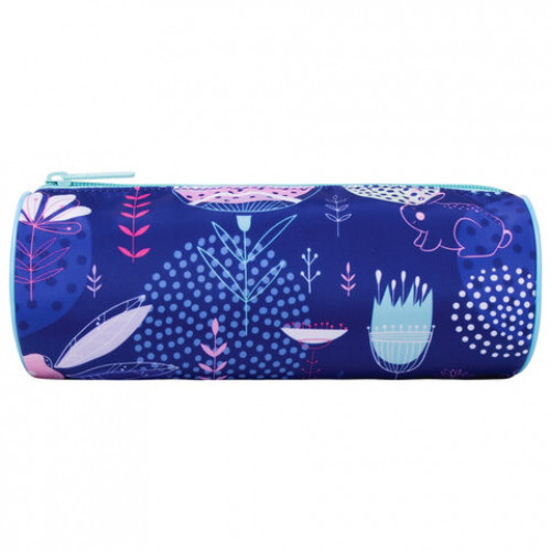 Пенал-тубус BRAUBERG, с эффектом Soft Touch, мягкий, Rabbit, 22х8 см, 229010