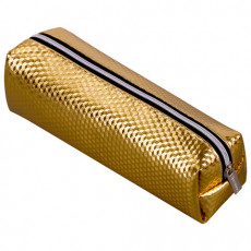 Пенал-косметичка BRAUBERG, глянцевый, мягкий, Celebrity Gold, 21х5х6 см, 228992