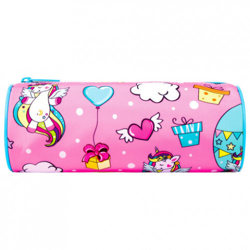 Пенал-тубус BRAUBERG, с эффектом Soft Touch, мягкий, Unicorn, 22х8 см, 229011