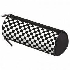 Пенал мягкий BRAUBERG, 3 отделения, нейлон, 21х7х7 см, Black and White, 273582