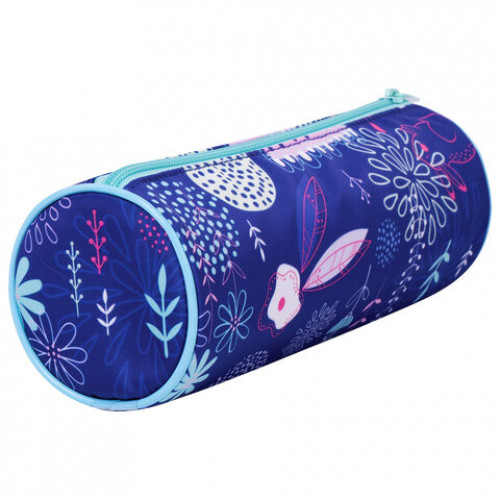Пенал-тубус BRAUBERG, с эффектом Soft Touch, мягкий, Rabbit, 22х8 см, 229010